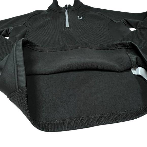 SPYDER Outbound Black 1/4 Zip Fleece Lined Pullover Men's Size L - Picture 10 of 16